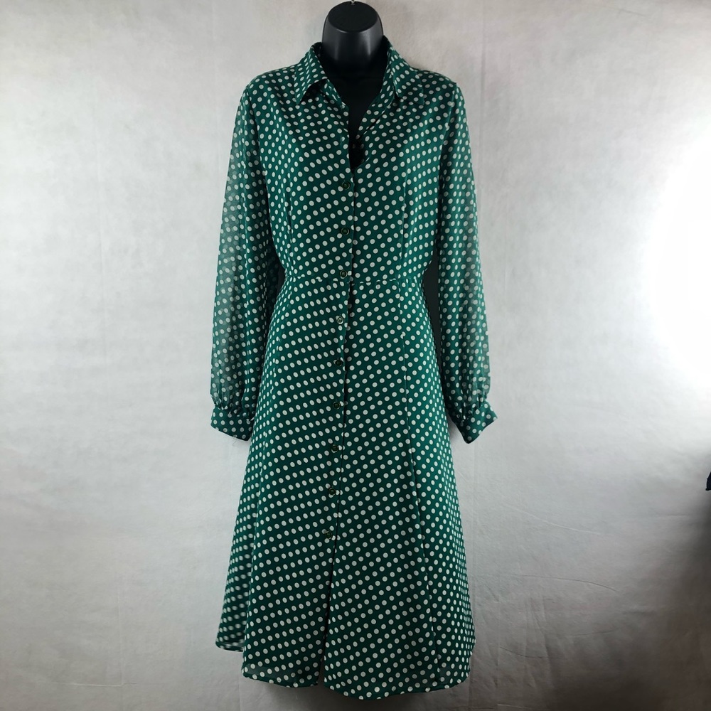 Eva Mendez New York & Company Dress polkadot SZ6 - Picture 7 of 8